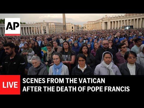 LIVE: Scene from the Vatican after the death of Pope Francis