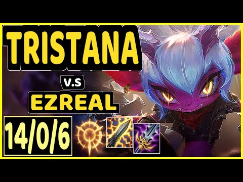 FORG1VEN (TRISTANA) vs EZREAL - QUADRAKILL 14/0/6 KDA BOTTOM ADC CHALLENGER GAMEPLAY - EUW