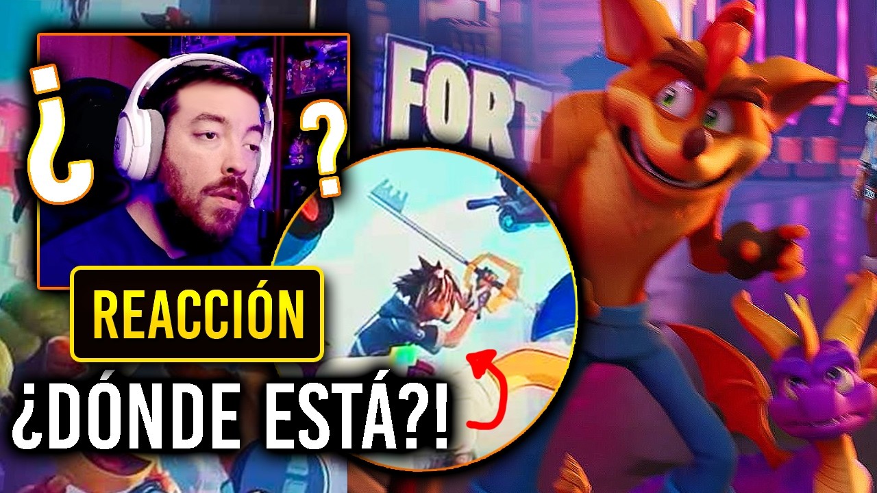 DÓNDE ESTÁ SORA?!! Mi REACCIÓN a FORTNITE OVERRIDE y su TEMPORADA DE VIDEOJUEGOS: Sonic, Crash...