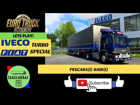 ETS 2●Iveco 190-38 Turbo Special●Pescara(I)-Bari(I)●New voice🔊for Bellissimo italiano!