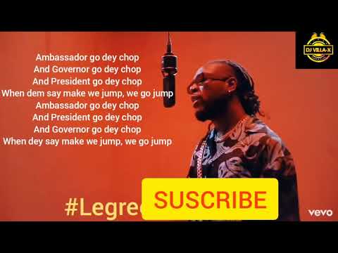 BURNA BOY- COLLATERAL DAMAGE LYRICS VIDEO