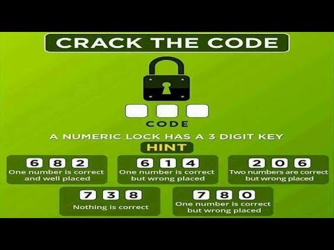 A Numeric Lock has a 3 Digit Key | Crack the Code