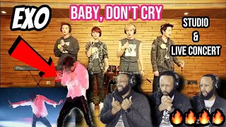 EXO - &quot;BABY DON&#39;T CRY&quot; MV/LIVE PERFORMANCE | (REACTION!!) | THE VOCALS ARE UNREAL WITH THEM!! WOW