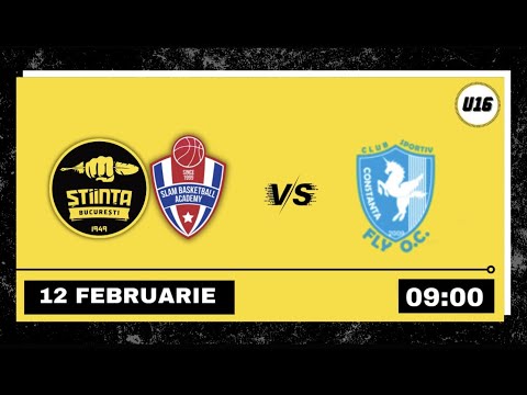 LIVE 🏀 CN U16M CSU Știința & Slam București - CS Fly OC Constanța