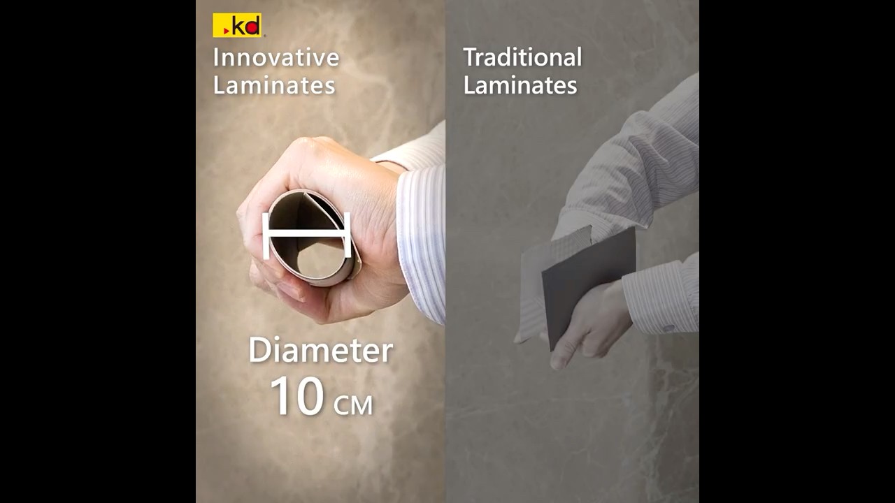 Superior Flexibility down to 10cm Diameter🤩ECO⁺ Laminates | KEDING