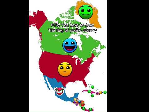 POV you have to draw the Flag or you’re country North America Version #northamerica