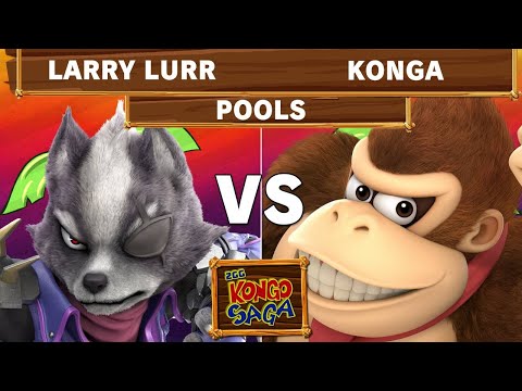 Kongo Saga - T1 | Larry Lurr (Wolf) Vs Konga (DK) Winners Pools - Smash Ultimate