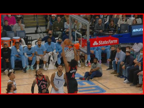 Scottie Barnes Alley-OOP Slam Dunk | Raptors vs Grizzlies | Nov 23, 2021 | 21-22 Season
