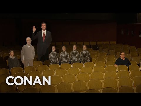 Andy Joins The Cardboard Cutouts In The Largo Audience | CONAN on TBS