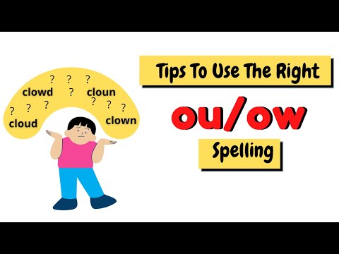 Tips To Use The Right OU/OW Spelling/ ou or ow?/ Rule for OU sound