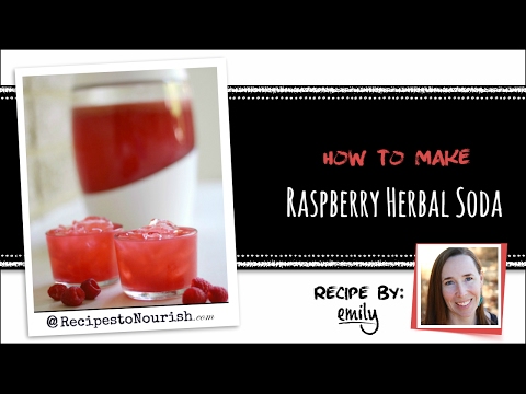 Raspberry Fizz Herbal Soda | by Emily