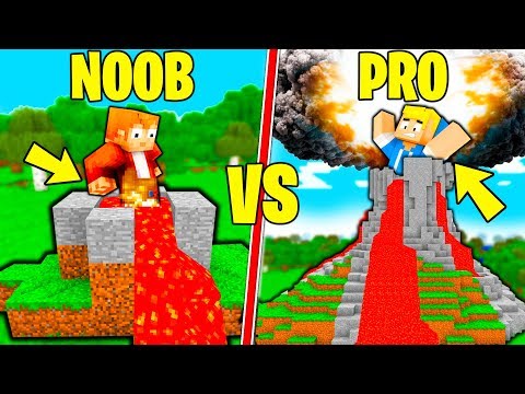 VULCANO NOOB CONTRO VULCANO PRO! - Minecraft ITA