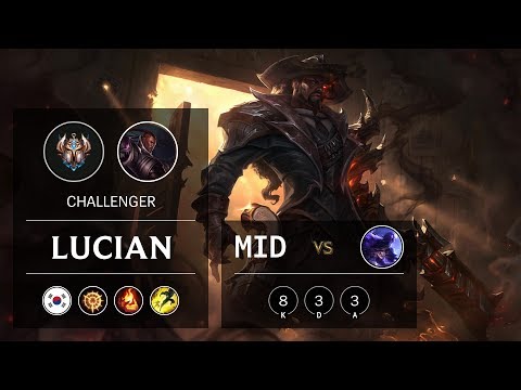 Lucian Mid vs Ryze - KR Challenger Patch 9.10