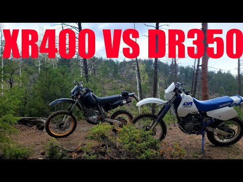 Honda XR400 vs Suzuki DR350 The Golden Trail Bikes