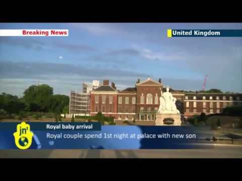 New royal baby: Prince William and the Duchess of Cambridge spend first night at home with newborn