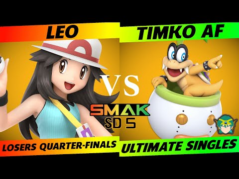 SMAK-SD5 Losers Quarter-Finals - Leo (PKMN Trainer) vs. Timko AF (Iggy, Hero) - SSBU