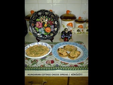HUNGARIAN COTTAGE CHEESE SPREAD authentic traditional quick and easy/  KÖRÖZÖTT