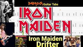 Drifter - Iron Maiden - Guitar + Bass TABS Lesson