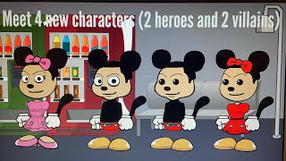 Meet 4 New Characters (2 heroes and 2 villains)