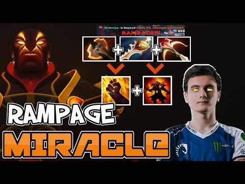 Miracle  RAMPAGE Absolutely Crazy Witch Ember Spirit - Dota 2