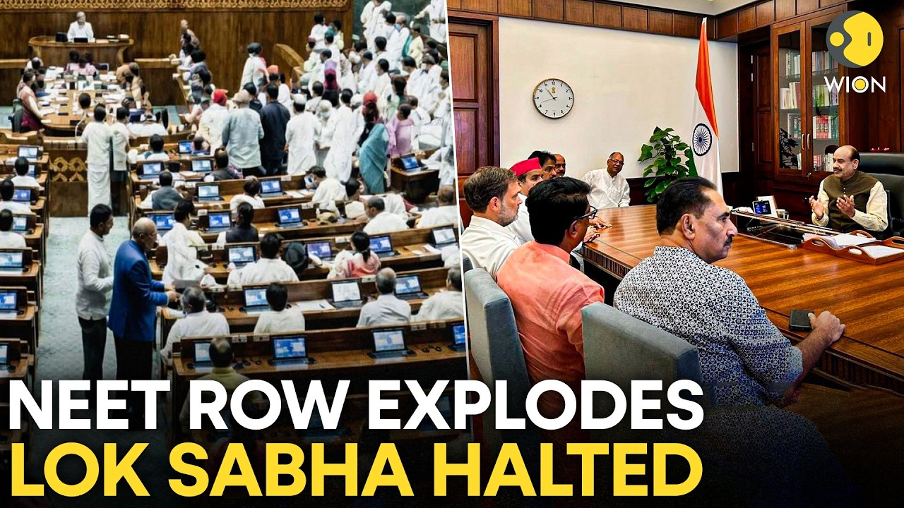Parliament In Chaos! NEET Leak Row Brings Lok Sabha To Halt, Opp. Demands Accountability | Originals