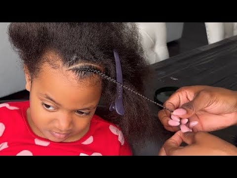 Creative Kids Braids Style | 2 Braided Buns | Beads & Clucker-balls