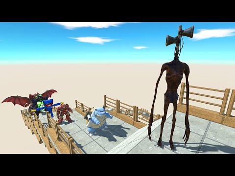 SIRENHEAD DEATH FALL - Animal Revolt Battle Simulator