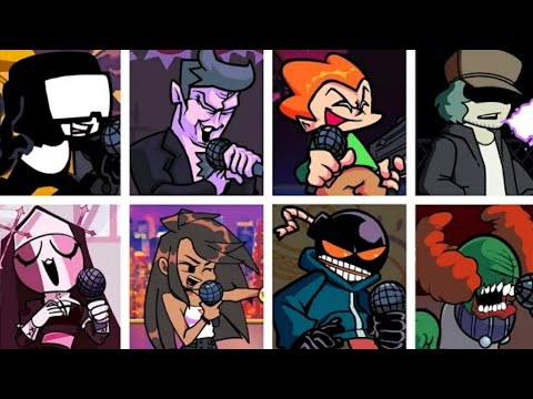 ugh mais os personagens mudam toda hora cantando a música - ugh - friday night funkin vídeos