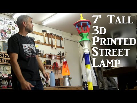 7' Tall 3D Printed Street Lamp