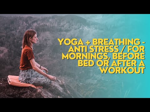 10 MIN SLOW YOGA + BREATHING - Anti Stress / for mornings, before bed or after a workout