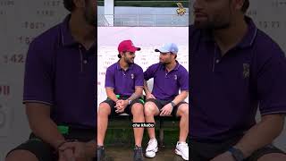 Nitish Rana & Rinku Singh enjoy tea at Eden Gardens | KKR