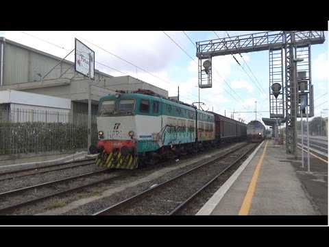 E655.047 sul MRS 55307 Bologna Interporto - Maddaloni Marcianise, in partenza da Pomezia