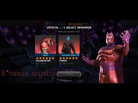 6 star nexus crystal opening 5* crystal opening mcoc