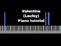 Valentine piano tutorial