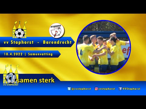 vv Staphorst - Barendrecht | 18.4.2022 | Samenvatting