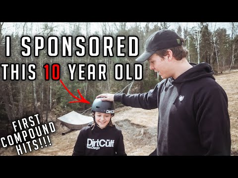 10 YEAR OLD SHREDDER BACKFLIP MY BIG SLOPESTYLE JUMPS?! (future of biking)