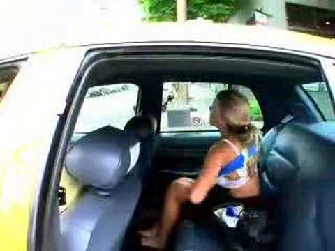 Slutty Busty Blonde Chick Hard Poked In Taxi by Driver