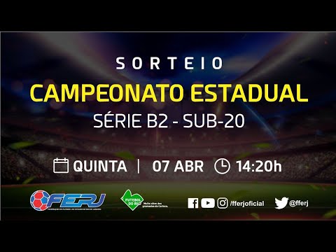 Sorteio do Campeonato Estadual 2022 Série B2 Sub 20