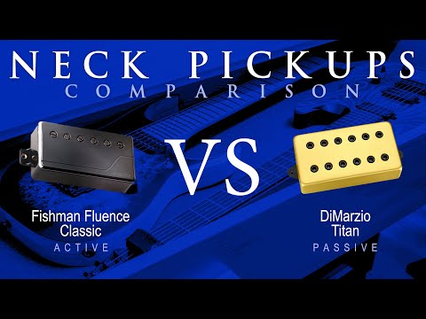 Fishman FLUENCE CLASSIC vs DiMarzio TITAN - Neck Pickup Guitar Tone Comparison Demo