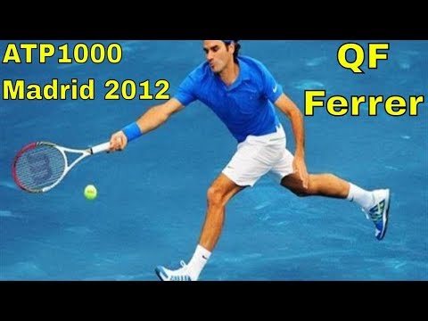 🔵 ATP1000 Madrid 2012 QF ➖ Federer vs Ferrer  6-4  6-4  ➖ May 11 ➖ Best Rallies Highlights 🔵