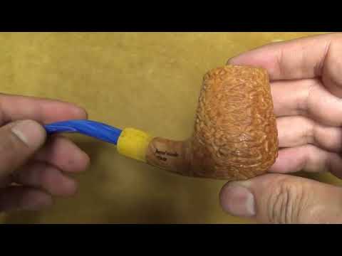 Pipa Santambrogio rusticata naturale  - Quarter Bent Brandy - SS335