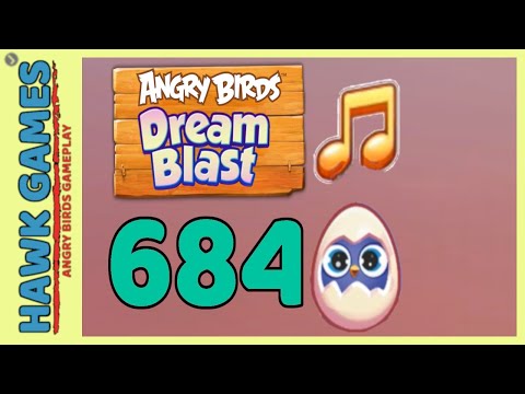 Angry Birds Dream Blast Level 684 - Walkthrough, No Boosters