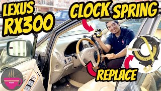 How to: Steering Wheel Clockspring replace 2002 Lexus RX300 ( aka Airbag Clock Spring)