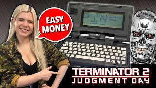 I Recreated the Terminator 2 EASY MONEY Scene // Using a real 1989 Atari Portfolio