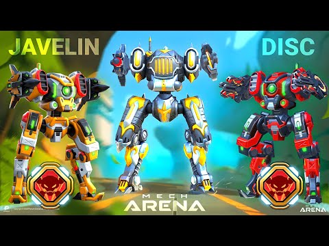 Redeemer with Javelin Rack 8 & Disc Launcher 16 & 12 - Mech Arena