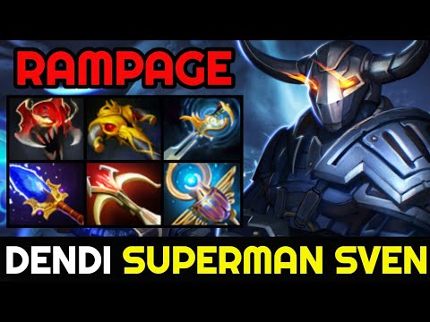 DENDI Rampage & Carry the Game with Superman Build Sven 7.27 Dota 2