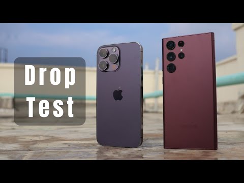 Apple iPhone 14 pro Max vs Samsung Galaxy S22 Ultra - Drop Test