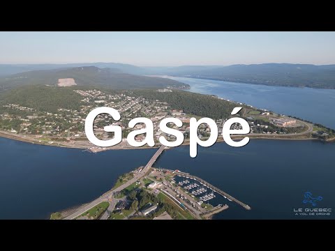 Ville de Gaspé, Gaspésie, Québec, Canada, Survol par Drone, Production cinématique 4K