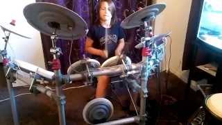Windir - Saknet (The Longing) - Cover by 9 Year Old Kid Drummer