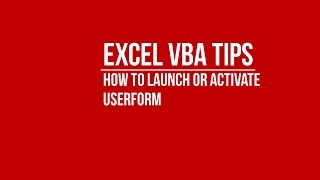 [VBA] Launch or Activate Userform from Excel Worksheet